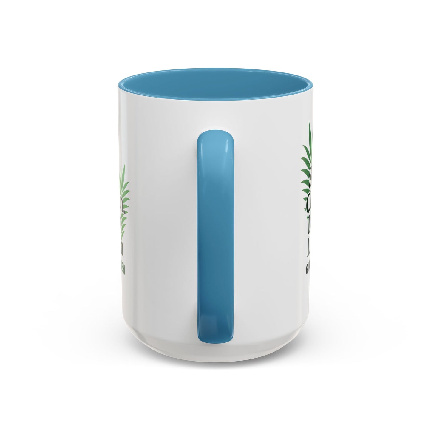 "Sip Clean, Live Lush" Accent Coffee Mug — 11/15oz Ceramic